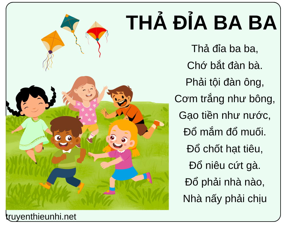 Đồng dao Thả đỉa ba ba