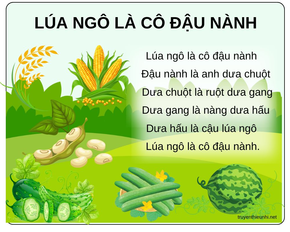 Đồng dao Lúa ngô là cô đậu nành
