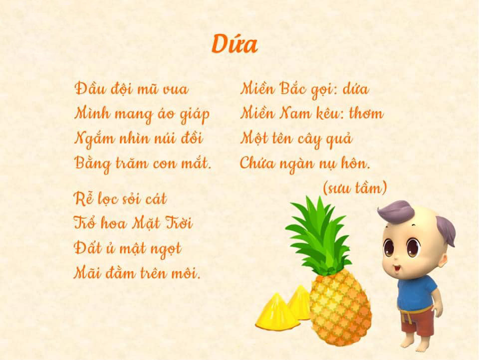 Bài thơ Dứa