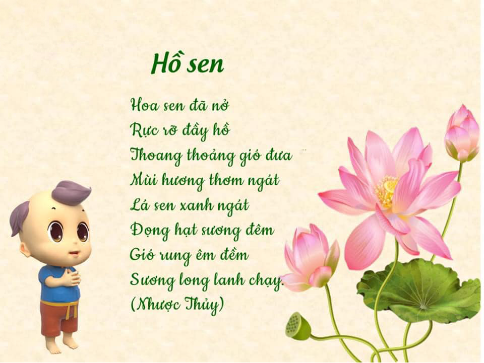 Bài thơ Hồ Sen