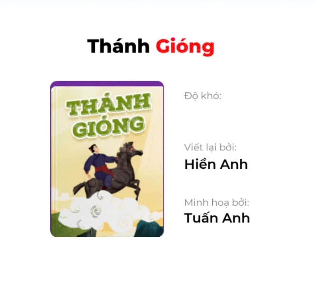 Truyện tranh cổ tích Thánh Gióng