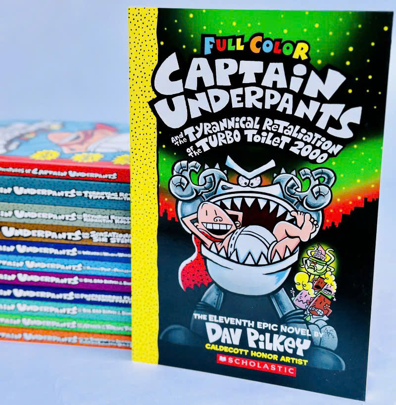 CAPTAIN UNDERPANTS – Siêu nhân quần Chip nhập 14 quyển màu