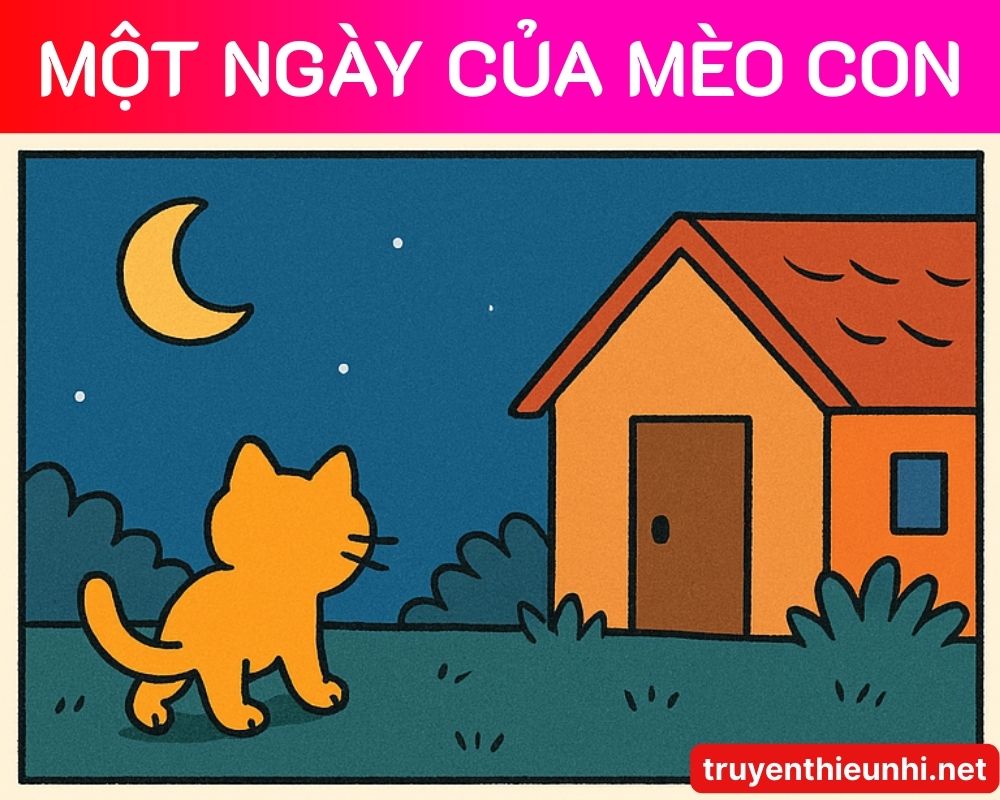 Truyện tranh Một ngày của mèo con