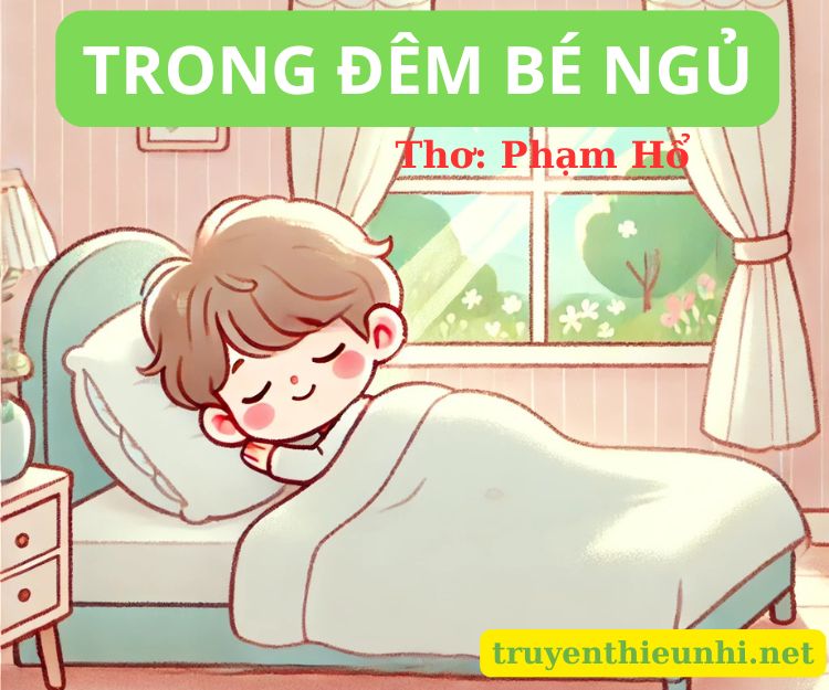 Bài thơ Trong đêm bé ngủ