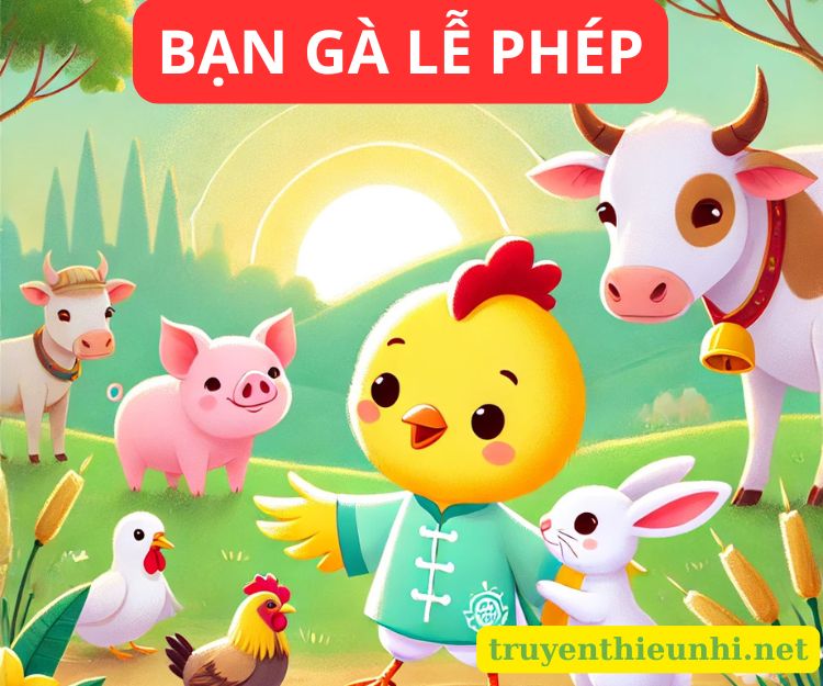 Truyện thiếu nhi Bạn Gà Lễ Phép