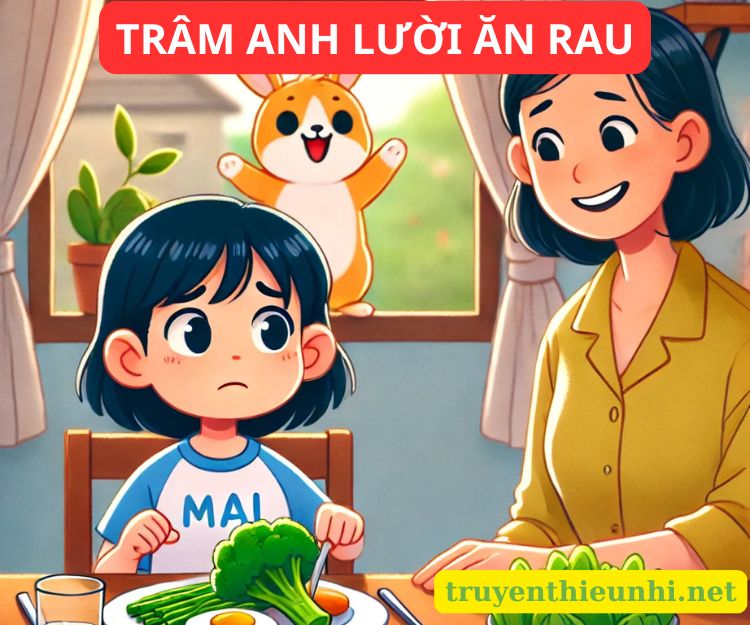 Bạn Trâm Anh lười ăn rau