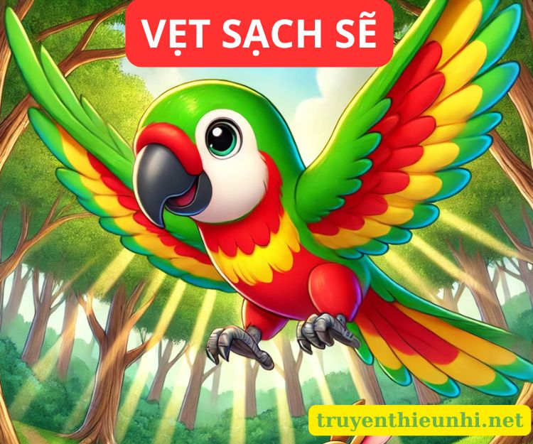 Truyện thiếu nhi Bạn Vẹt Sạch Sẽ