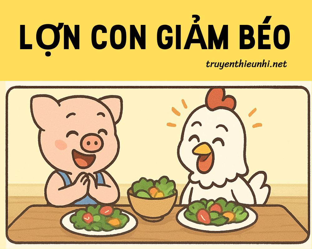 Truyện tranh Lợn Con giảm béo