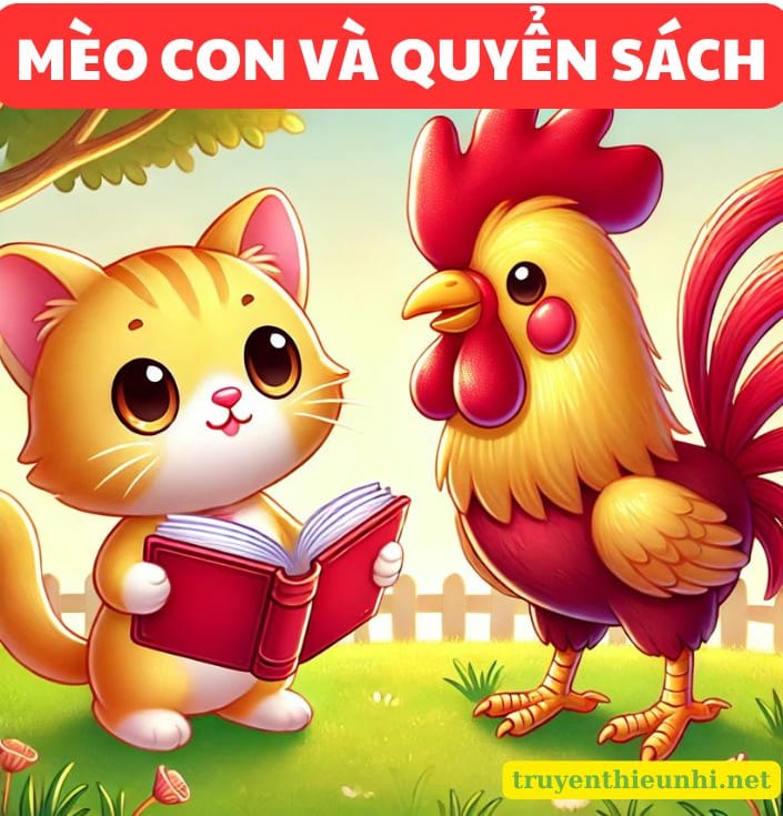 Truyện tranh Mèo con và quyển sách