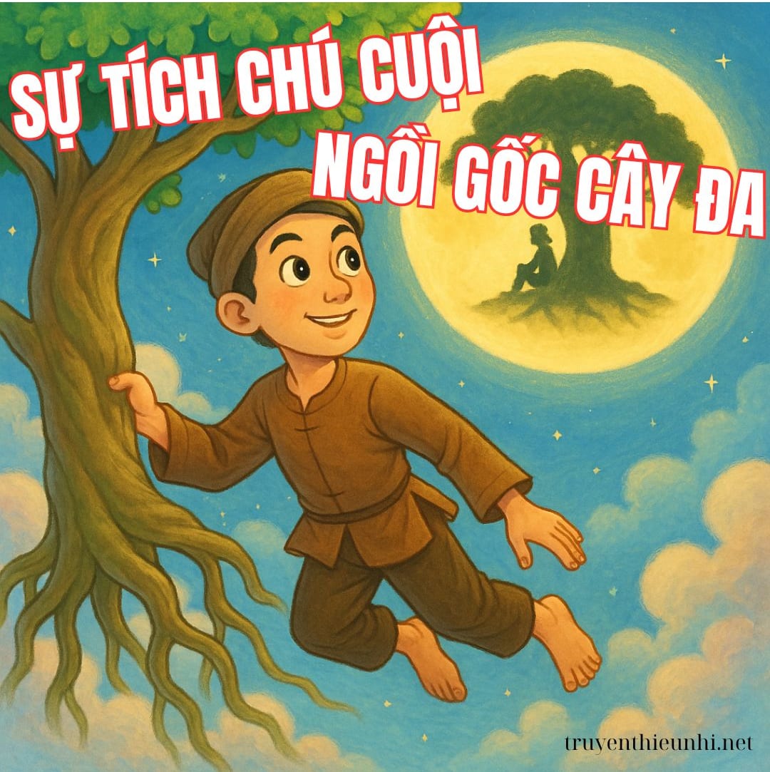 Truyện tranh cổ tích CHÚ CUỘI NGỒI GỐC CÂY ĐA