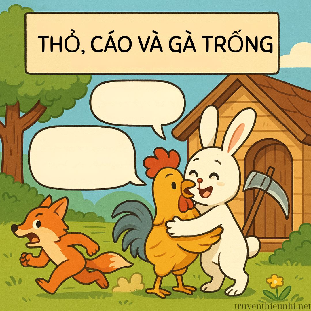 Truyện tranh Thỏ, Cáo và Gà Trống