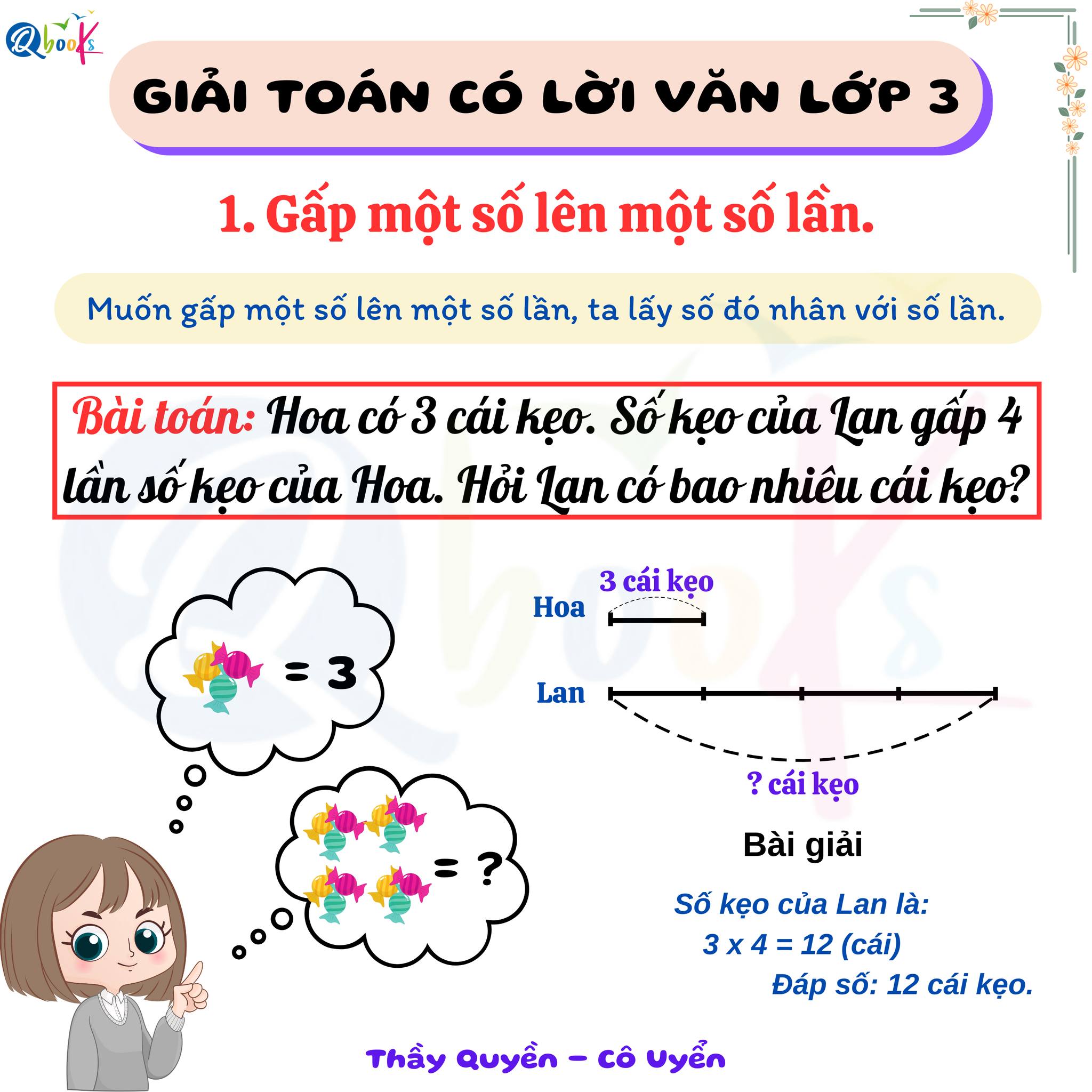 Hướng dẫn các bước giải BÀI TOÁN CÓ LỜI VĂN cho HS LỚP 3